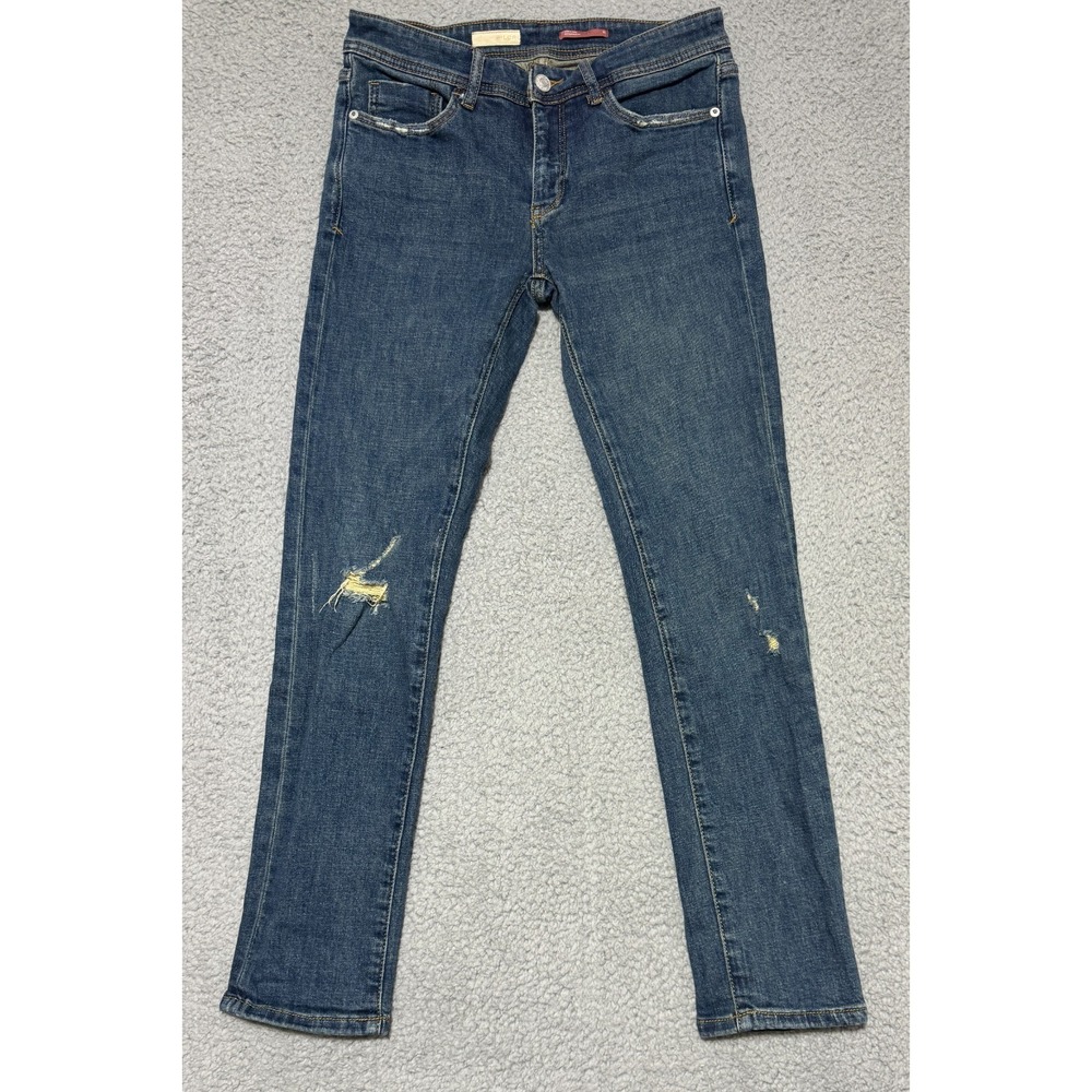 Pilcro And The Letterpress Skinny Denim Jeans Womens 25x28 Stretch Distressed